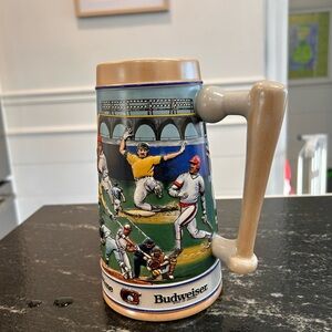 Vintage Budweiser Sports Series Baseball Stein Breweriana Collectible 1990’s